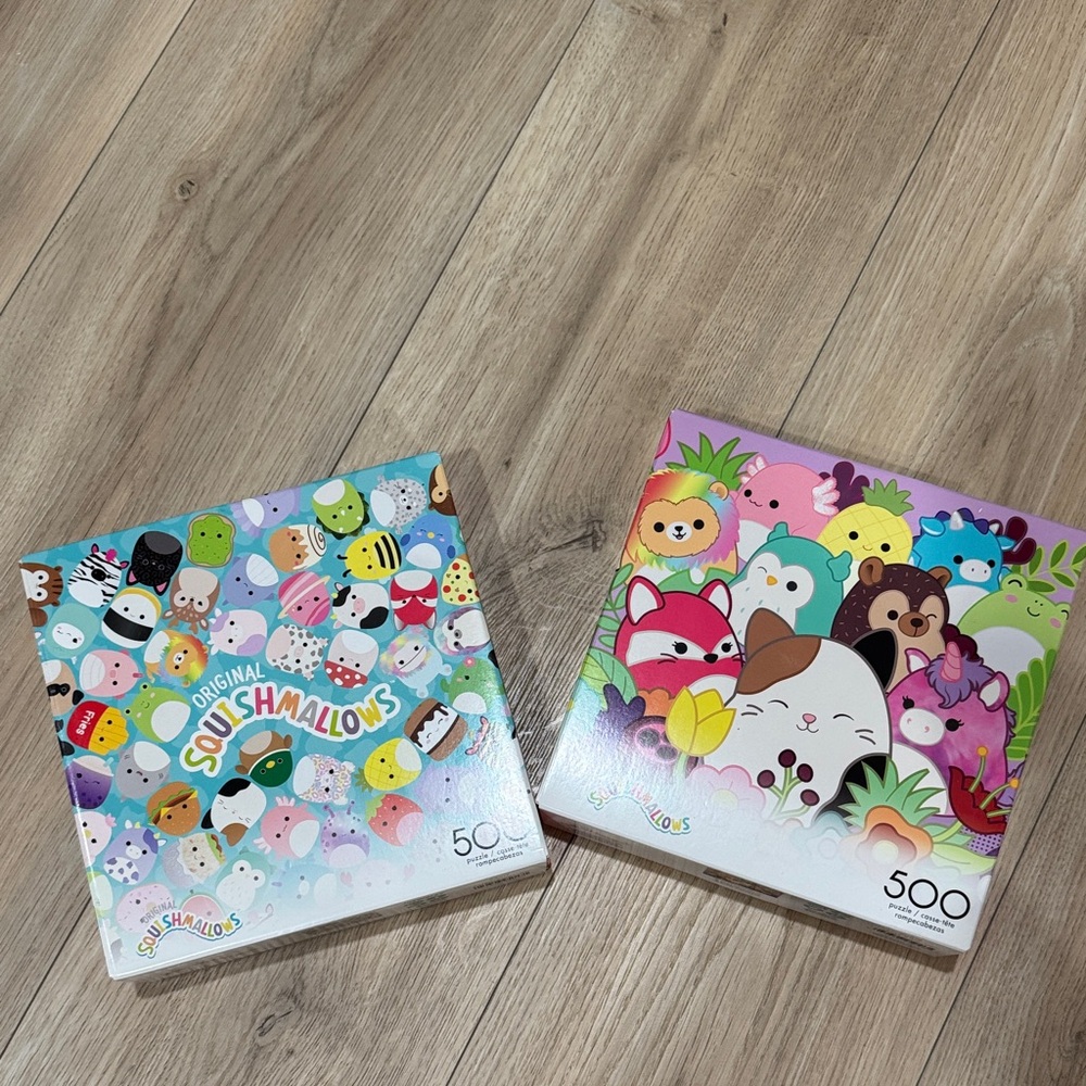 Squishmallows Colorful 500-Piece Puzzle Duo